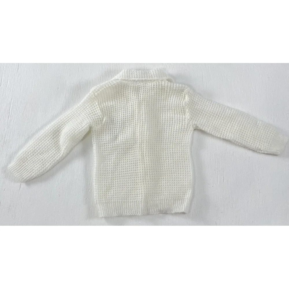 Vintage knit retro 90s childwise Button cardigan‎ sweater 0-6months Teddy Bear